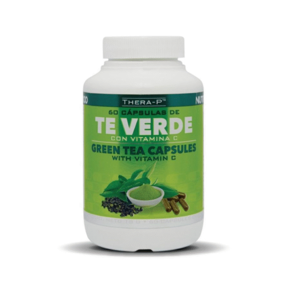 Cápsulas de té verde con vitamina C.