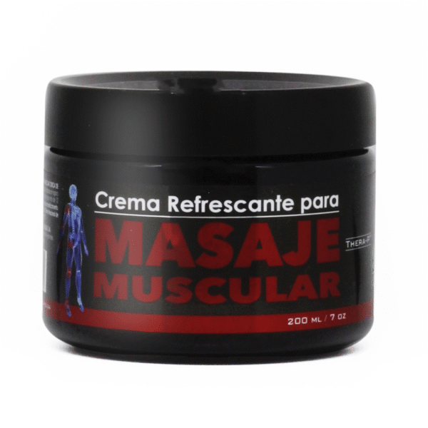 Crema refrescante para masaje muscular