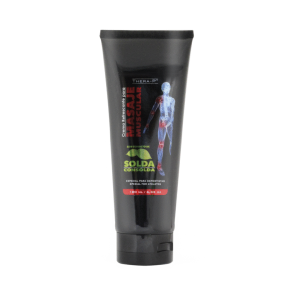 Crema refrescante para masaje muscular