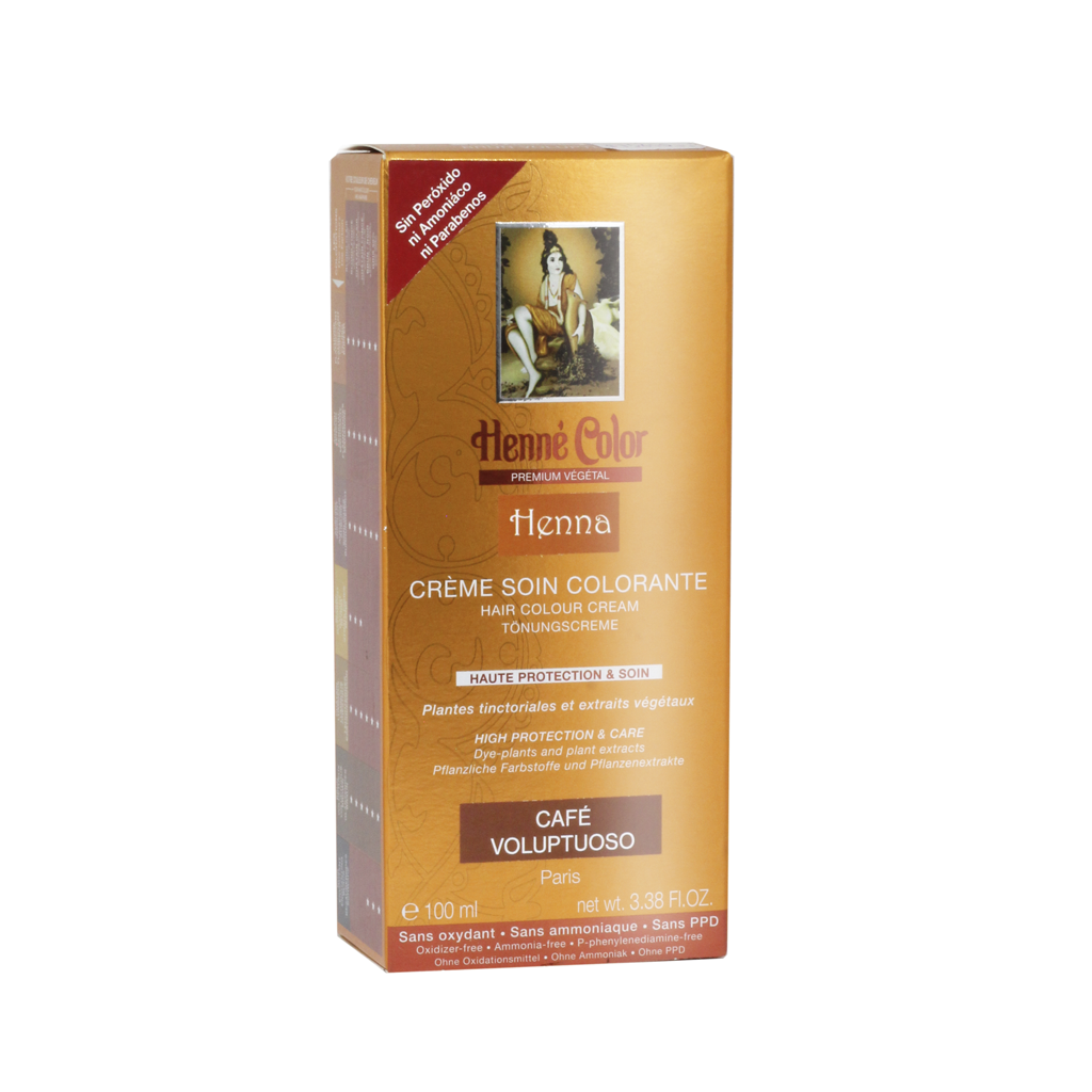 Henna Premium Crema Colorante Café Voluptuoso